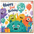 2nd Birthday Card, Cute Monster Happy 2nd Birthday Card