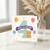4th Birthday Card, Cute Teddy Bear and Balloons Design