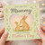 Mother's Day Card for Mummy - Cute Bunnies with Heart and Flowers - Just for You Mummy, Have a Lovely Mother's Day