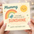 Mummy Mother's Day Card - Love From Your Little Ray of Sunshine - Cute Rainbow, Sun and Bird Design - Happy Mother's Day Card From Child