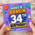 34th Birthday Card, Have a Bangin 34th Birthday Card