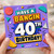 40th Birthday Card, Have a Bangin 40th Birthday Card