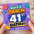 41st Birthday Card, Have a Bangin 41st Birthday Retro Birthday Card