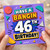 46th Birthday Card, Have a Bangin 46th Birthday Retro Geometric Design
