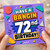 72nd Birthday Card, Have a Bangin 72nd Birthday Card