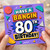 80th Birthday Card, Have a Bangin Birthday Card