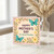 Mother's Day Card for Grandma - Floral Border with Teal Butterflies - Happy Mother's Day to a Special Grandma