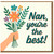 Nan You're the Best Floral Thank You Card - Hand-Held Bouquet Illustration for Nan/Gran - Heartfelt Appreciation Greeting for Mother’s Day, Birthday or Any Occasion