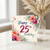 25th Birthday Card, Floral Happy 25th Birthday Card