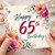 65th Birthday Card, Floral Happy 65th Birthday Card