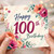 100th Birthday Card, Happy 100th Birthday Floral Card