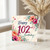 102nd Birthday Card, Floral Happy 102nd Birthday Card