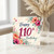 110th Birthday Card, Floral Happy 110th Birthday Card
