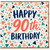 90th Birthday Card, Happy 90th Birthday Card