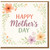 Mother's Day Card for Mum - Watercolour Floral Border - Happy Mother's Day Pastel Flowers