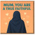Mum, You Are a True Faithful - Mother's Day Card for Mum, Heartfelt Design with Hearts and Headscarf Illustration