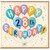 28th Birthday Card, Happy Birthday Balloon Design