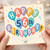 56th Birthday Card, Happy Birthday Balloon Design