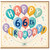 66th Birthday Card, Happy 66th Birthday Balloon Design