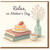 Mother's Day Card for Mum - Relax, on Mother's Day - Tea, Cake and Books Illustration with Floral Vase - Heartfelt Design