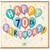 70th Birthday Card, Happy Birthday Balloon Design