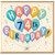 74th Birthday Card, Happy 74th Birthday Balloon Design