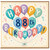88th Birthday Card, Happy 88th Birthday Balloon Design Card