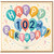 102nd Birthday Card, Happy Birthday Balloon Design