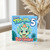 5th Birthday Card, Cute Triceratops Dinosaur Birthday Card