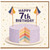 7th Birthday Card, Happy 7th Birthday Cake Card