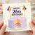 26th Birthday Card, Happy 26th Birthday Cake Design