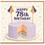 78th Birthday Card, Happy 78th Birthday Card