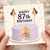 87th Birthday Card, Happy 87th Birthday Card, Pastel Cake Design