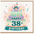 38th Birthday Card, Happy Birthday Party Cake Design