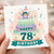 78th Birthday Card, Happy 78th Birthday Card for Him or Her, Colourful Cake and Confetti Design