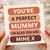 You're a Perfect Mummy I'm Glad You Are Mine Card - Sweet Mother's Day or Birthday Card for Mum from Son or Daughter - Warm Neutral Typography Design
