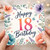 18th Birthday Card, Floral Happy 18th Birthday Card