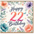 22nd Birthday Card, Floral Happy 22nd Birthday Card