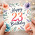 23rd Birthday Card, Floral Happy 23rd Birthday Card