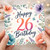 26th Birthday Card, Floral Happy 26th Birthday Card