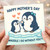 Mother's Day Card for Mum - Cute Penguin Pun 'Waddle I Do Without You?!' - Adorable Mother and Baby Penguin Design