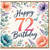 72nd Birthday Card, Floral Happy 72nd Birthday Card
