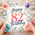 82nd Birthday Card, Floral Happy Birthday Card