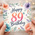 89th Birthday Card, Floral Happy 89th Birthday Card