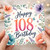 108th Birthday Card, Floral Watercolour Happy Birthday Card