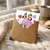 48th Birthday Card, Colourful Cupcake and Hearts Design