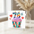 78th Birthday Card, Colourful Cupcake and Heart Design