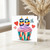 89th Birthday Card, Colourful Cupcake and Hearts Design