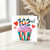 102nd Birthday Card, Colourful Cupcake and Hearts Design