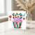 103rd Birthday Card, Colourful Cupcake and Hearts Design